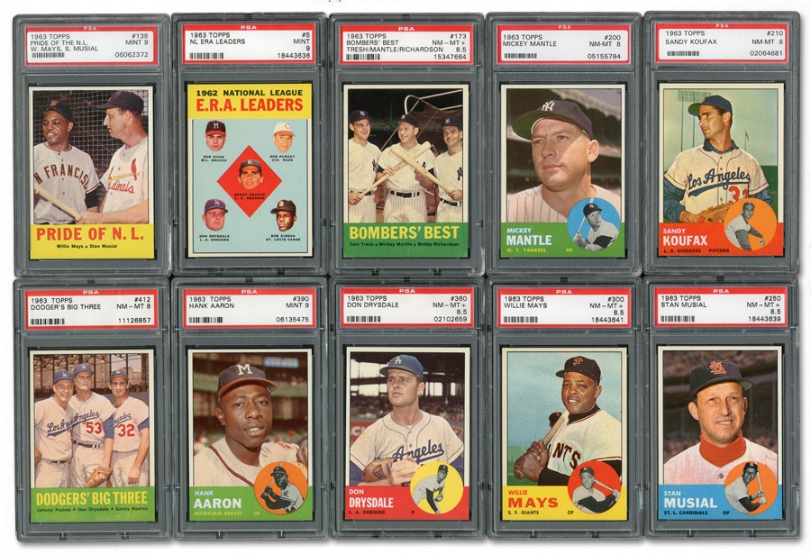 Sports and Non Sports Cards - 1963 Topps Baseball Set