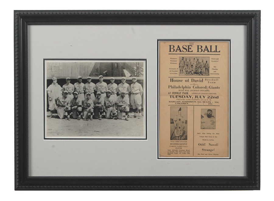 Negro League, Latin, Japanese & International Base - 1941 Bill “Cannonball” Jackman Fenway Park Negro League Broadside