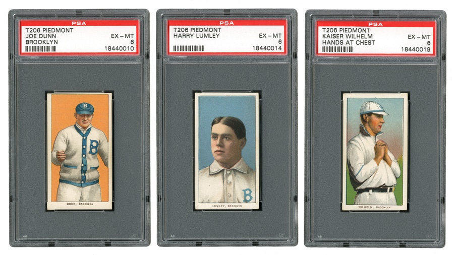 Sports and Non Sports Cards - T206 Brooklyn Superbas Trio