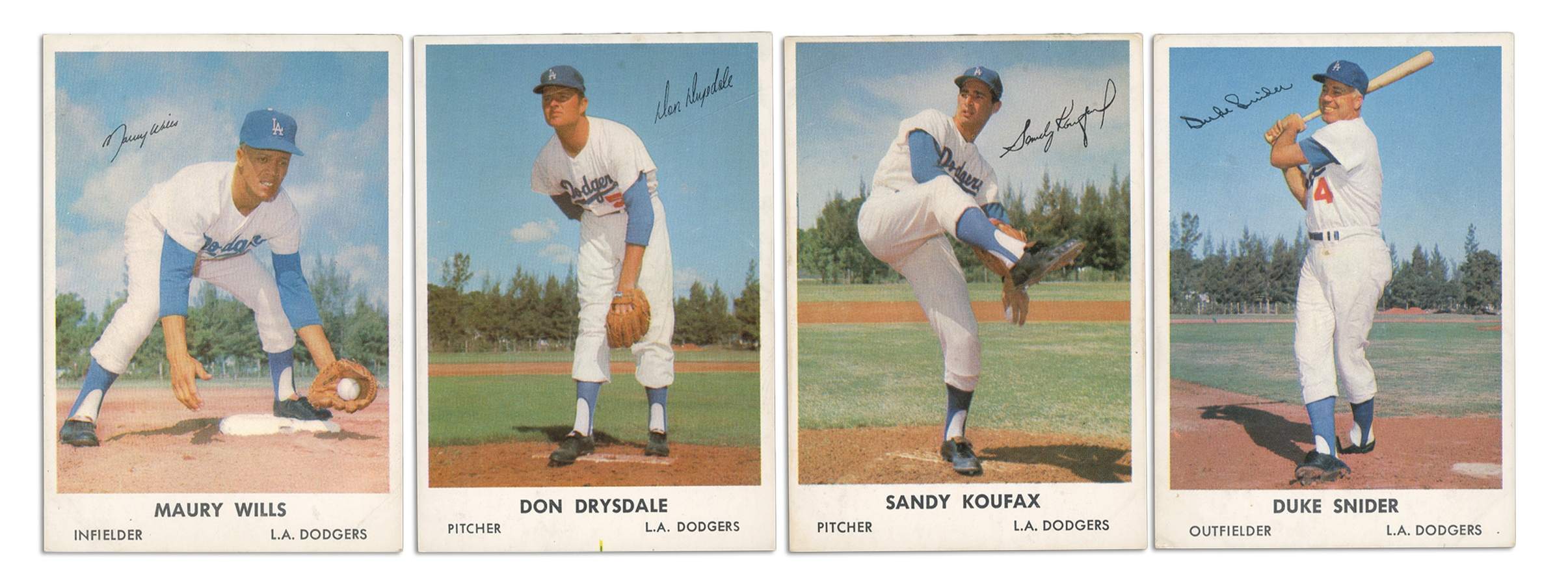 Sports and Non Sports Cards - 1962 Bell Brand Dodgers Set