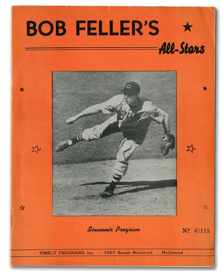 Negro League, Latin, Japanese & International Base - 1946 Bob Feller's All Stars vs. Satchel Paige's All Stars Program