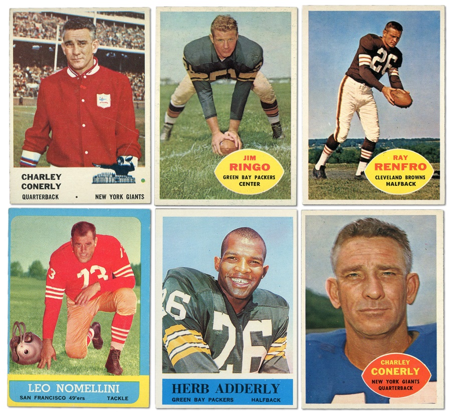 Sports and Non Sports Cards - 1960's Vintage Topps and Fleer Football Card Collection