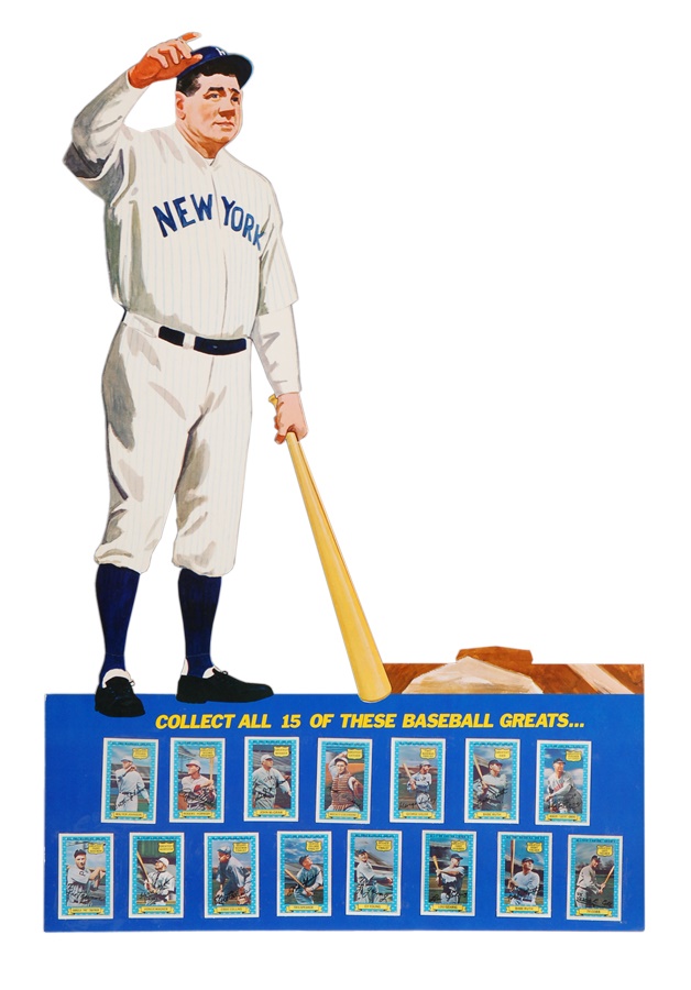 Sports and Non Sports Cards - 1972 Kellog's All Time Greats Store Advertising Display