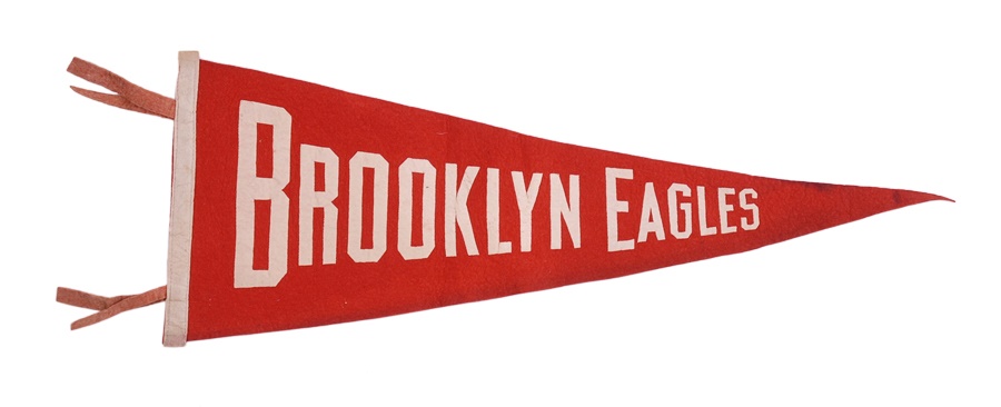 Negro League, Latin, Japanese & International Base - Scarce 1935 Brooklyn Eagles Pennant