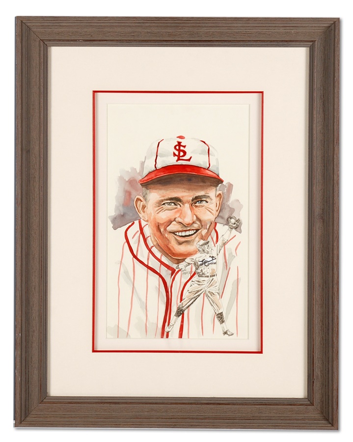 Sports Fine Art - Rogers Hornsby Original Painting by Dick Perez