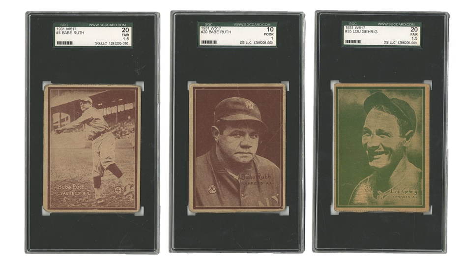 Sports and Non Sports Cards - W517 Collection Including Ruths and Gehrig (36)