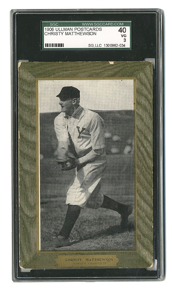 Sports and Non Sports Cards - 1906 Ullman Postcards Christy Mathewson Highest Graded