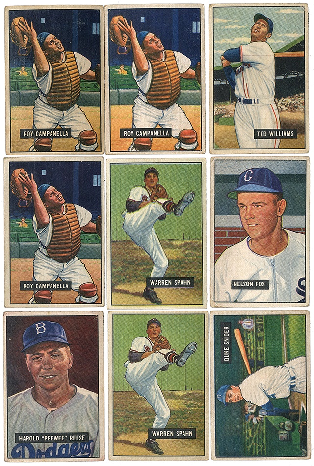 Sports and Non Sports Cards - 1951 Bowman Baseball Shoebox Collection (425+)