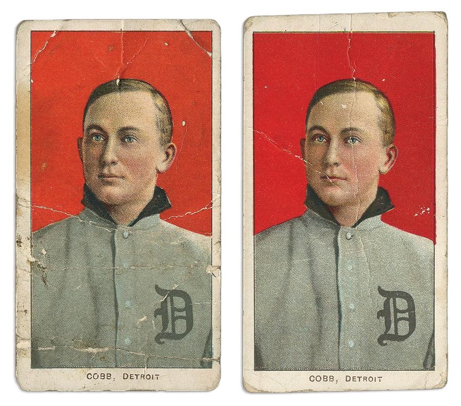 Sports and Non Sports Cards - 1909-1911 T206 Ty Cobb Red Back Portraits (2)