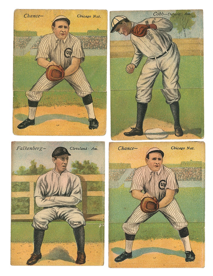 Sports and Non Sports Cards - 1911 T201 Double Fold Collection Including Ty Cobb, Mathewson, & Johnson (14)