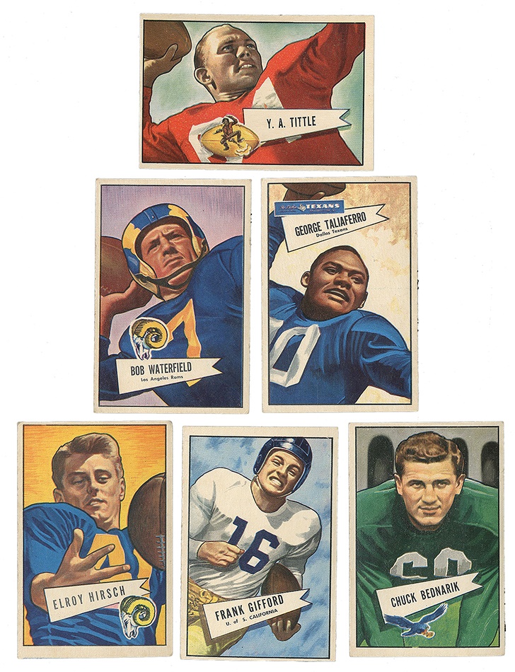 Sports and Non Sports Cards - 1952 Bowman Small Football Collection Including Gifford (61)