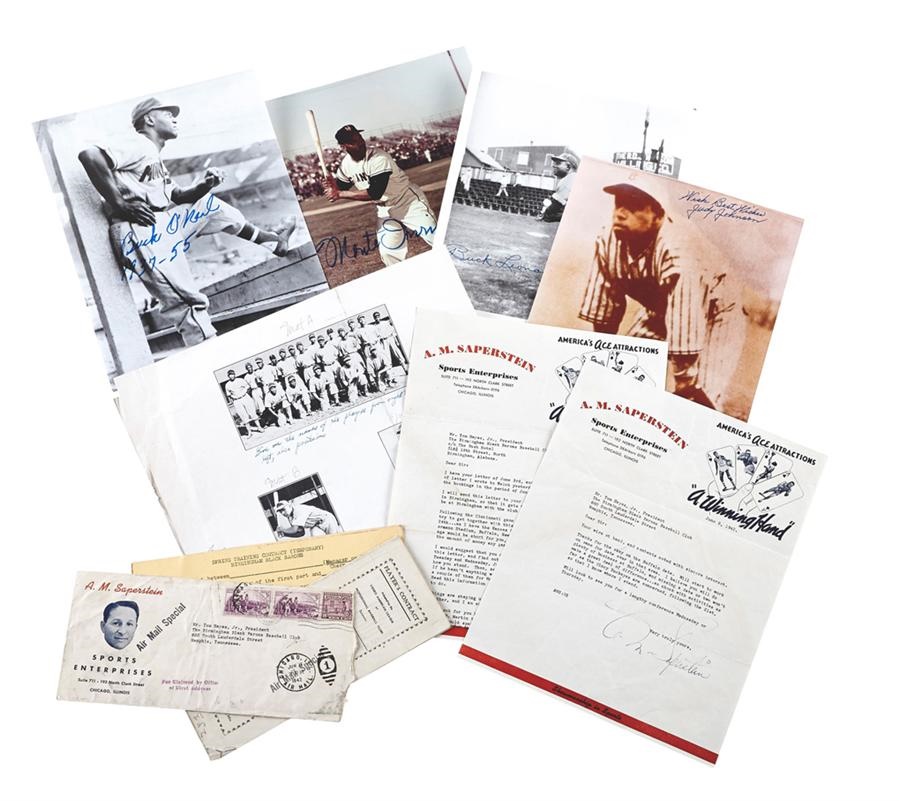 Negro League, Latin, Japanese & International Base - Negro League Ephemera and Autographs Including Vintage Materials
