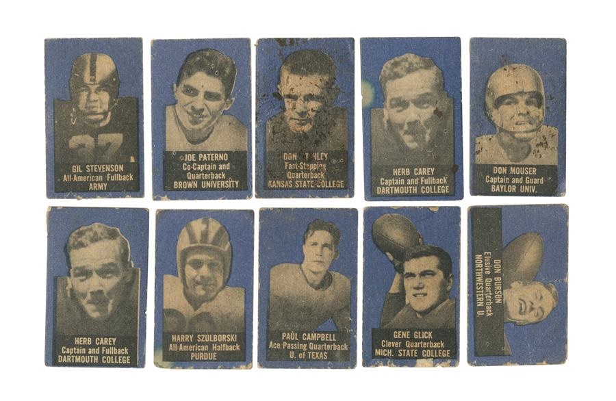 Sports and Non Sports Cards - 1950 Topps Felt Backs Collection Including Joe Paterno (10)