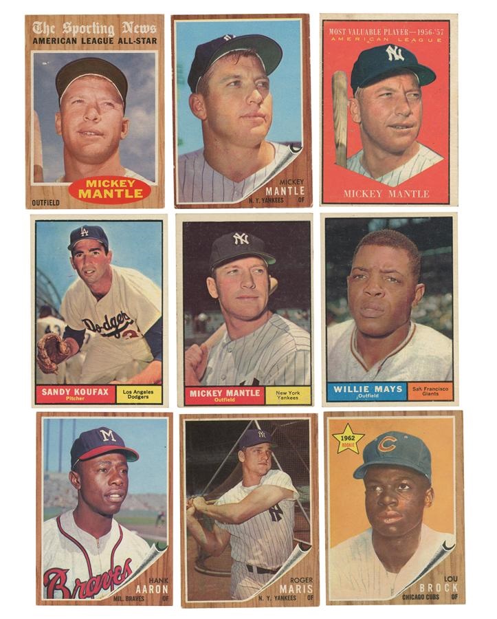Sports and Non Sports Cards - 1958-1962 Shoe Box Collection Loaded With Stars (950)