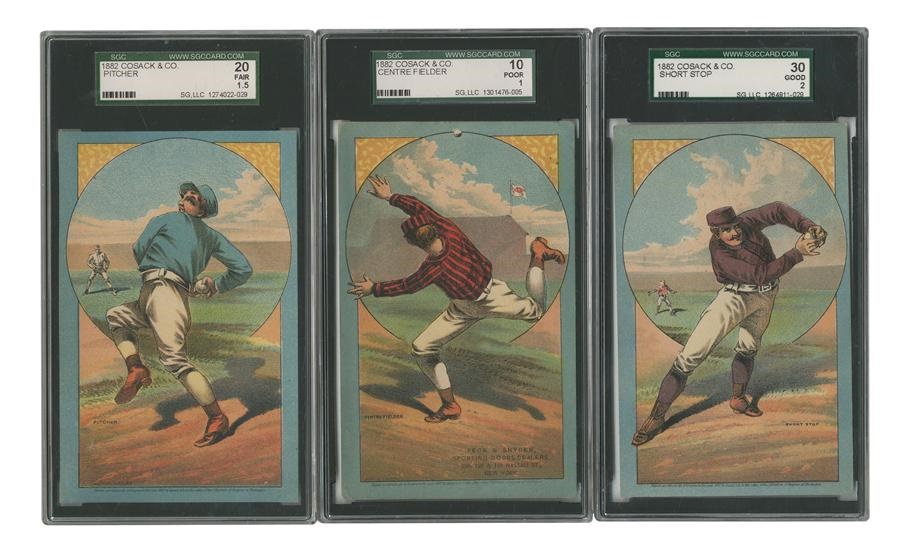 Sports and Non Sports Cards - 1882 H804-11 Cossack & Co Complete Set with Peck & Snyder Advertising (9)