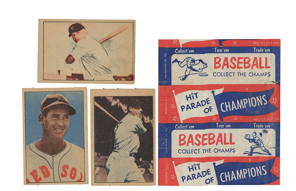 Sports and Non Sports Cards - 1952 Berk Ross Collection including Mickey Mantle (4)