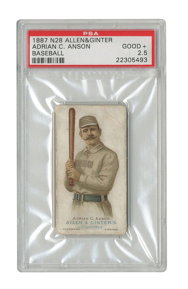 Sports and Non Sports Cards - 1887 N28 Cap Anson Graded PSA 2.5