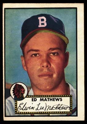 Sports Cards - 1952 Topps Ed Mathews