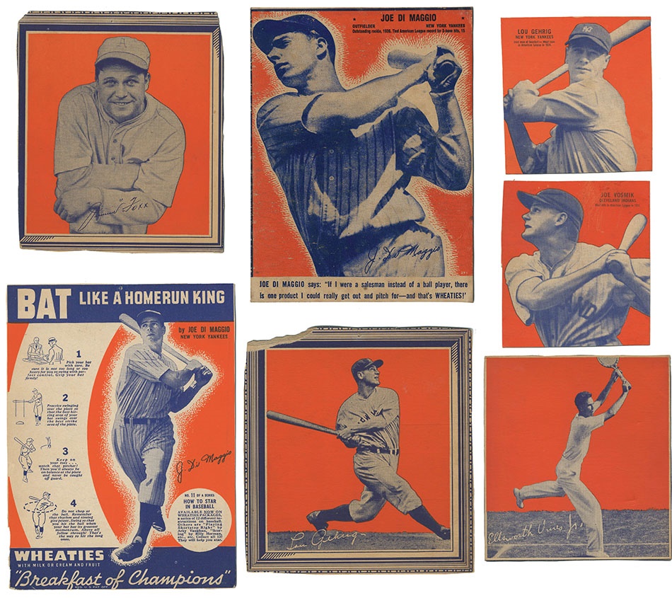 Sports and Non Sports Cards - 1930's Wheaties Collection Featuring Gehrig and DiMaggio (7)