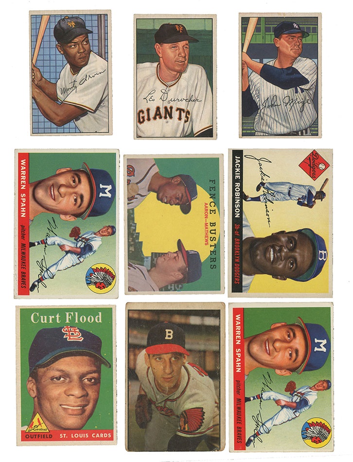 Sports and Non Sports Cards - 1951-1959 Topps and Bowman Baseball Cards Collection (750+)