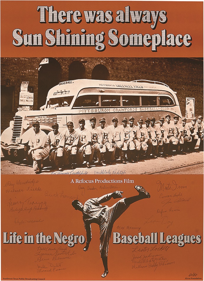Negro League, Latin, Japanese & International Base - Negro League Documentary Signed Poster #50/50