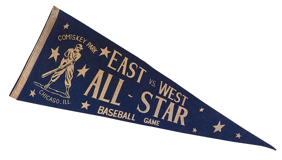 Negro League, Latin, Japanese & International Base - 1940s Negro League All-Star Game Pennant