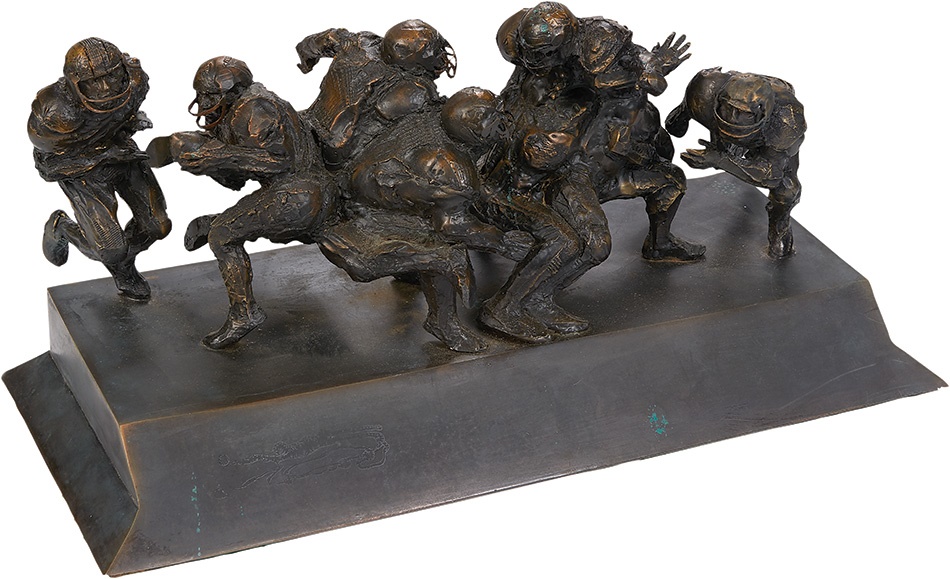 Sports Fine Art - Awesome Gallery Bronze of Football Action Scene