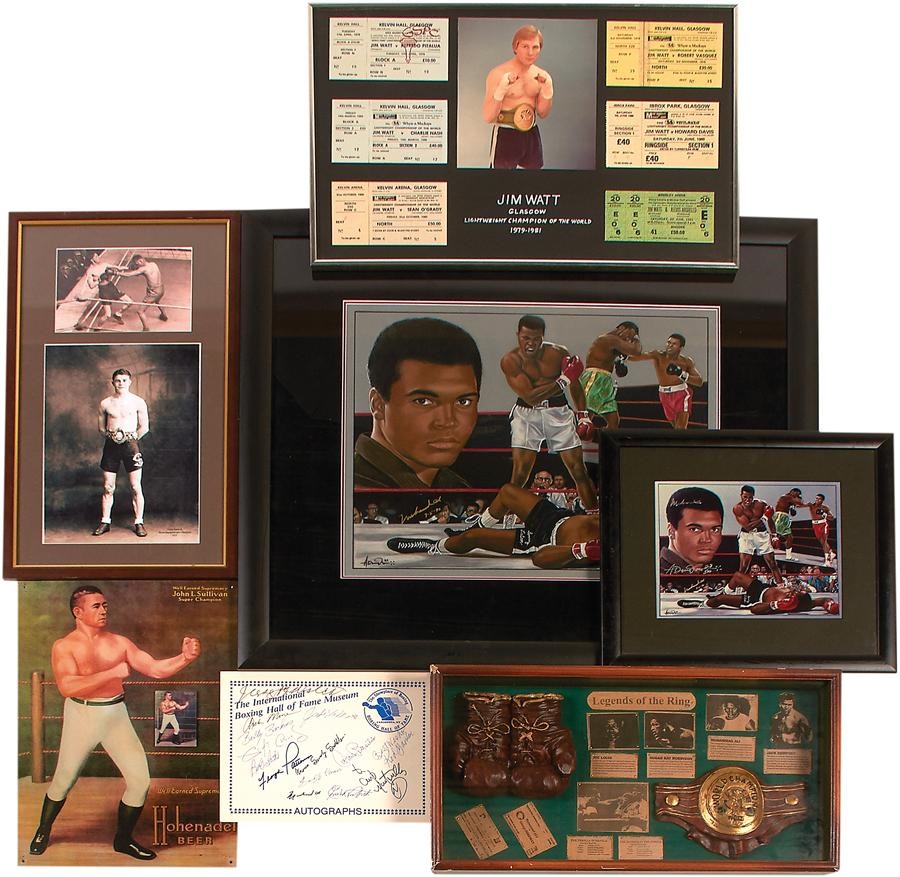 David Allen Boxing Collection - Muhammad Ali Signed Pieces (3)