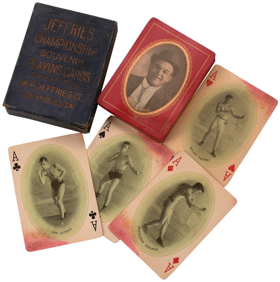 David Allen Boxing Collection - Jim Jeffries Playing Cards in Original Box