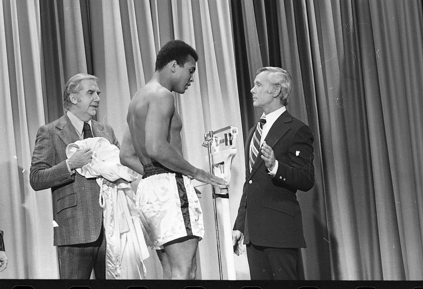 Collection of Muhammad Ali's Manager's Personal Ph - 1973 Muhammad Ali on "The Tonight Show" w/Johnny Carson From-The-Camera Negatives (5)