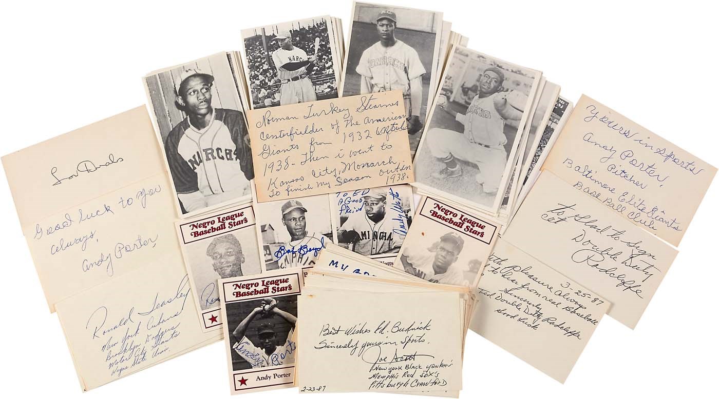 Negro League, Latin, Japanese & International Base - Negro Leagues Autograph Collection with Turkey Stearnes (51)