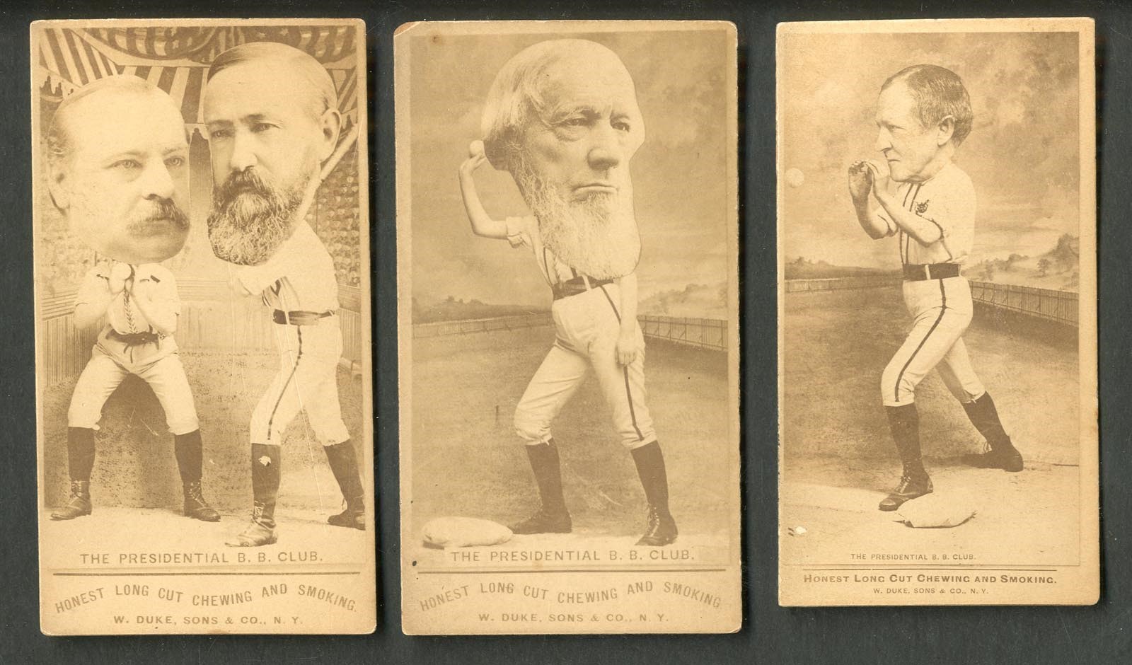 Sports and Non Sports Cards - N154 Honest Long Cut Presidential B.B. Club Card Collection (3)