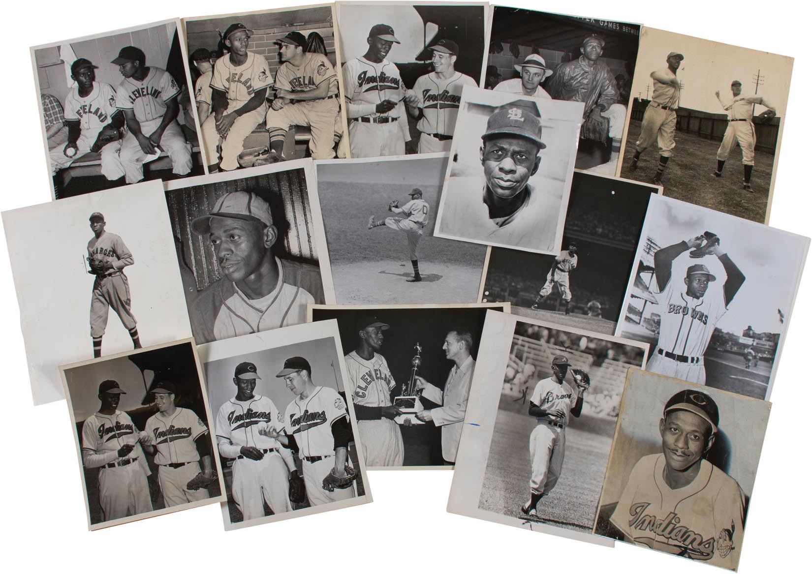 Negro League, Latin, Japanese & International Base - Incredible Satchel Paige Photo Collection w/Negro League (16)