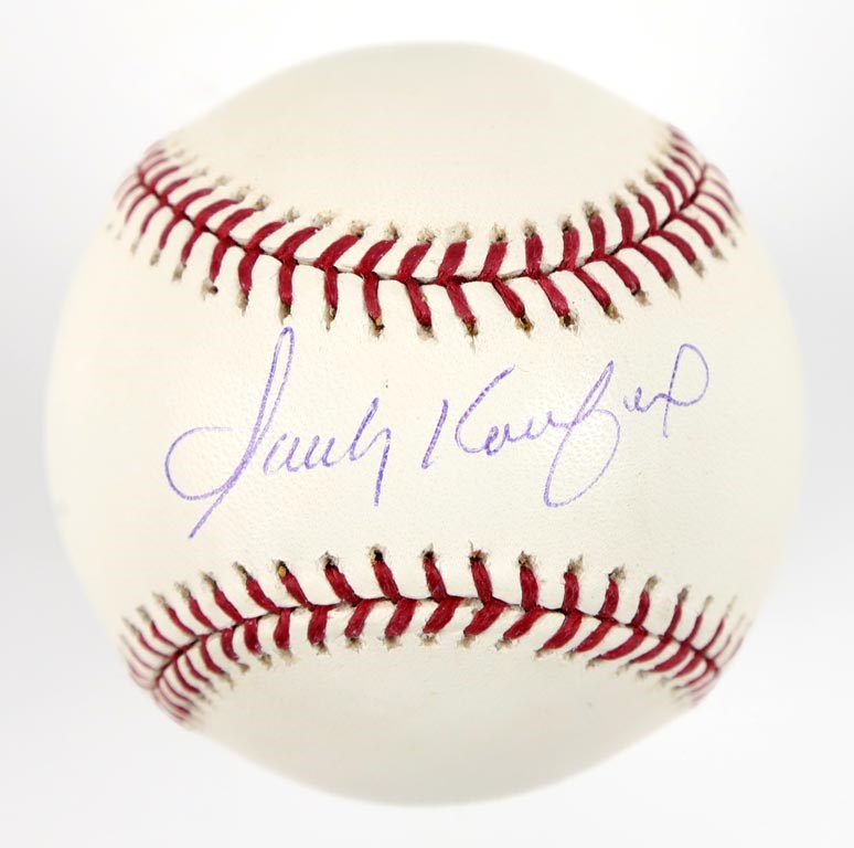 Autographs Baseball - Sandy Koufax Single Signed Baseball (OA)
