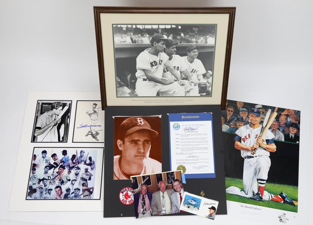 Ted Williams - Ted Williams and Bobby Doerr Collection with Autographs