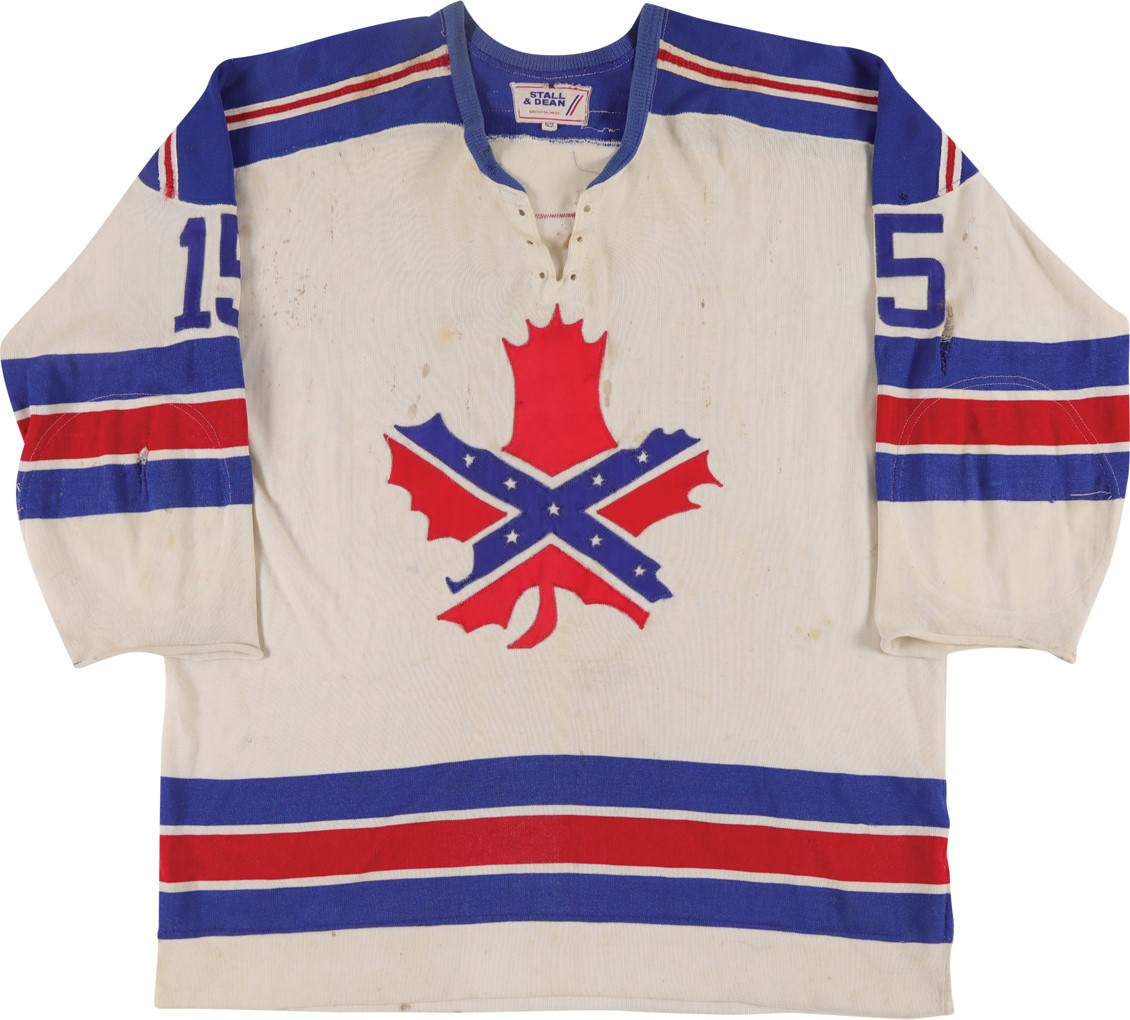 Hockey - 1972-73 Pierre Paiement Roanoke Valley Rebels EHL Game Worn Jersey