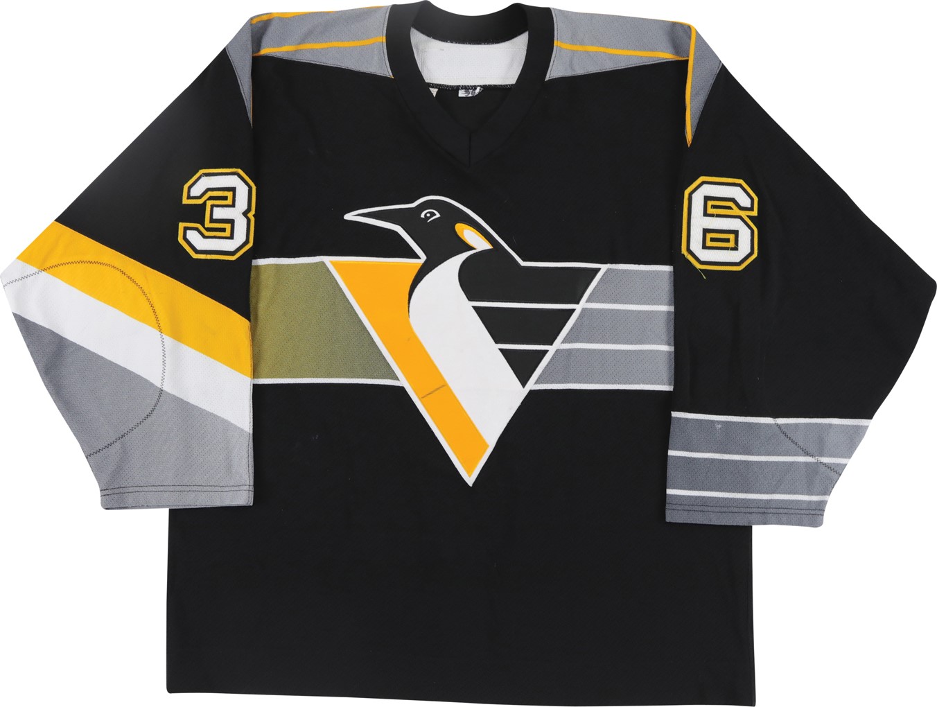 Hockey - 2000-01 Matthew Barnaby Pittsburgh Penguins Game Worn Jersey
