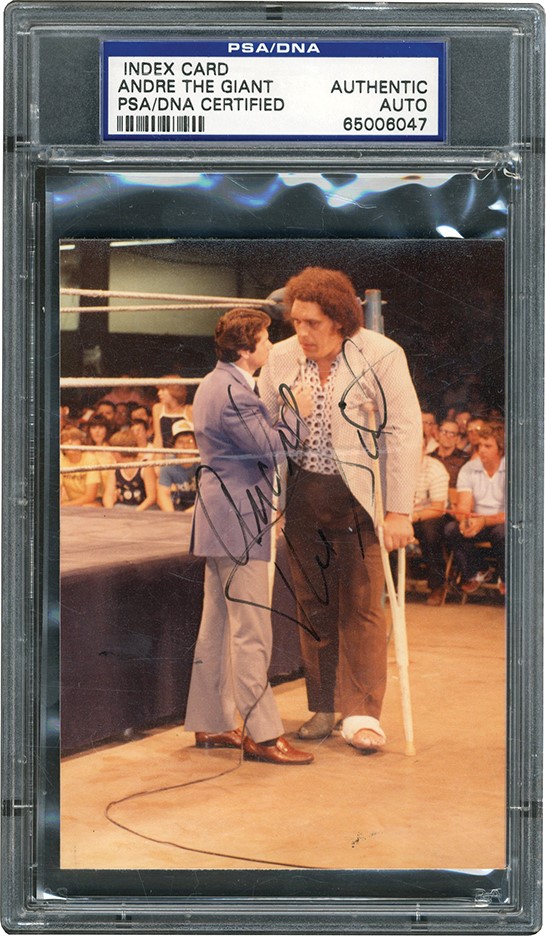 - Andre The Giant Signed Photo (PSA)