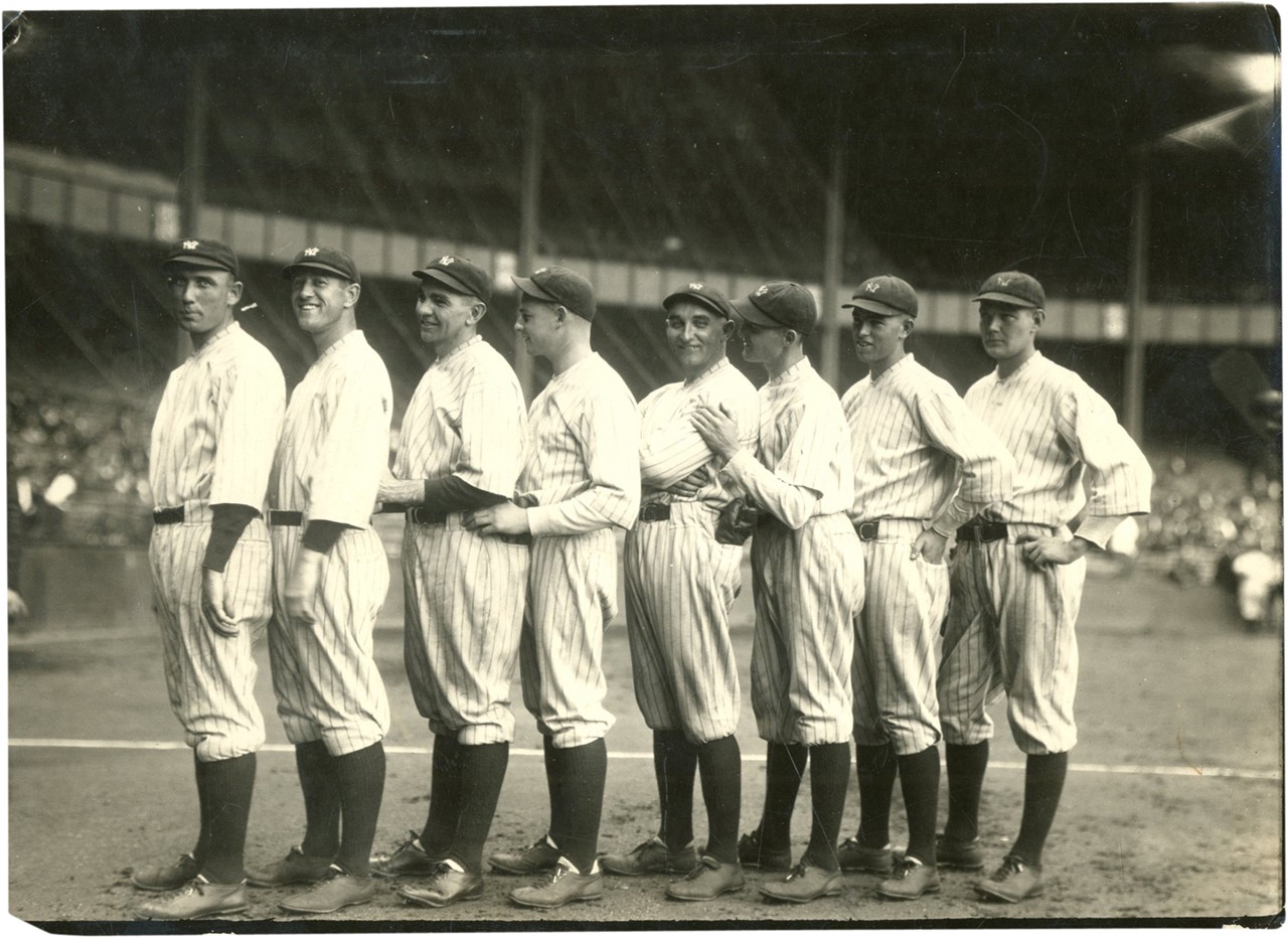 - 1927 New York Yankees Pitching Staff Photograph