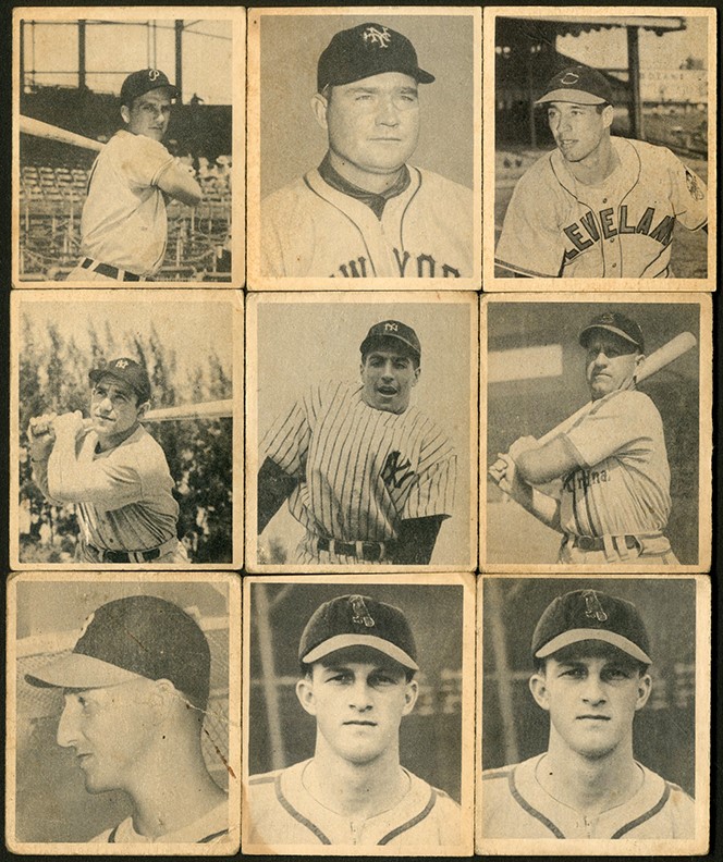 - 1948 Bowman Baseball Complete Set with Duplicates Including Two Musial Rookies (57 Total)