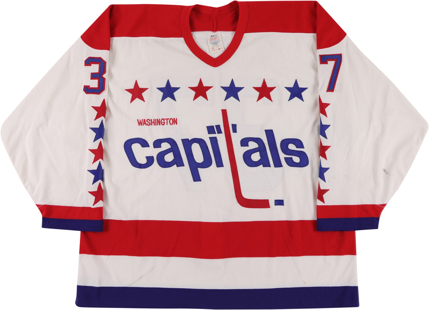 Hockey - 1993-94 Olaf Kolzig Washington Capitals Game Worn Jersey
