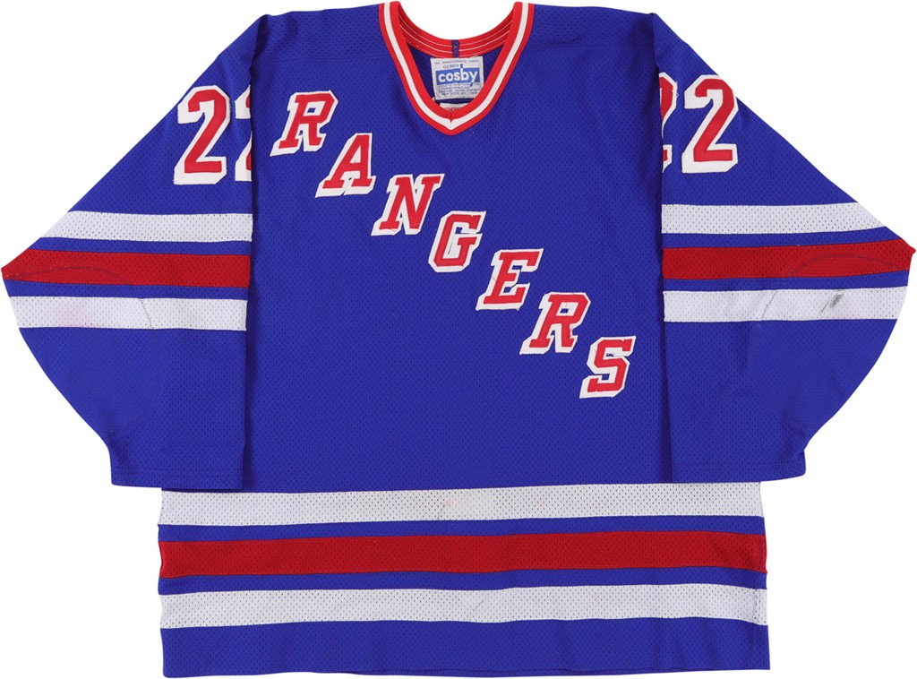 Hockey - 1994-95 Nathan LaFayette New York Rangers Game Worn Jersey