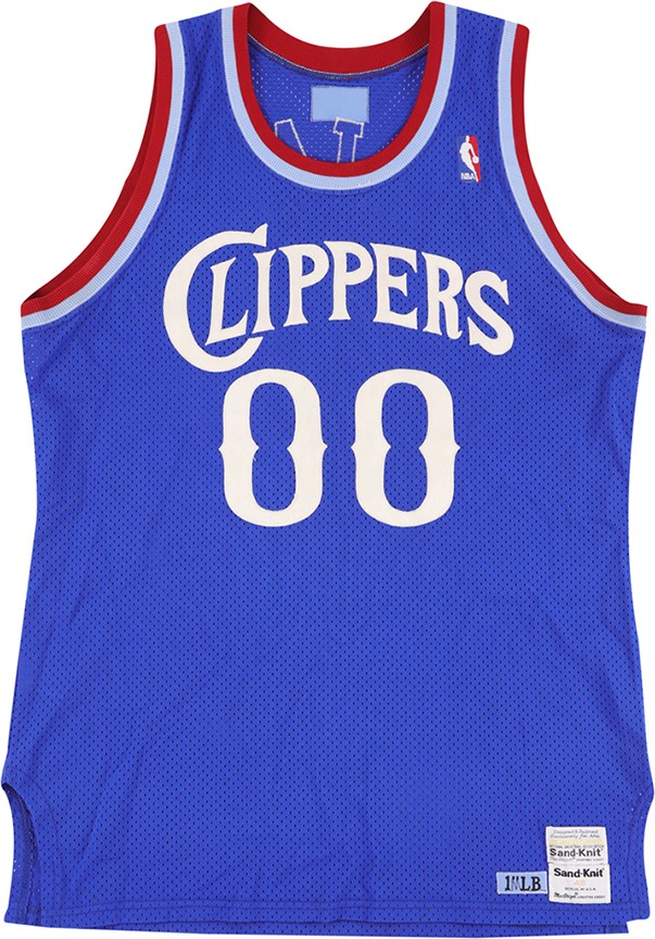 - 1986-87 Benoit Benjamin Los Angeles Clippers Rookie Era Game Worn Jersey