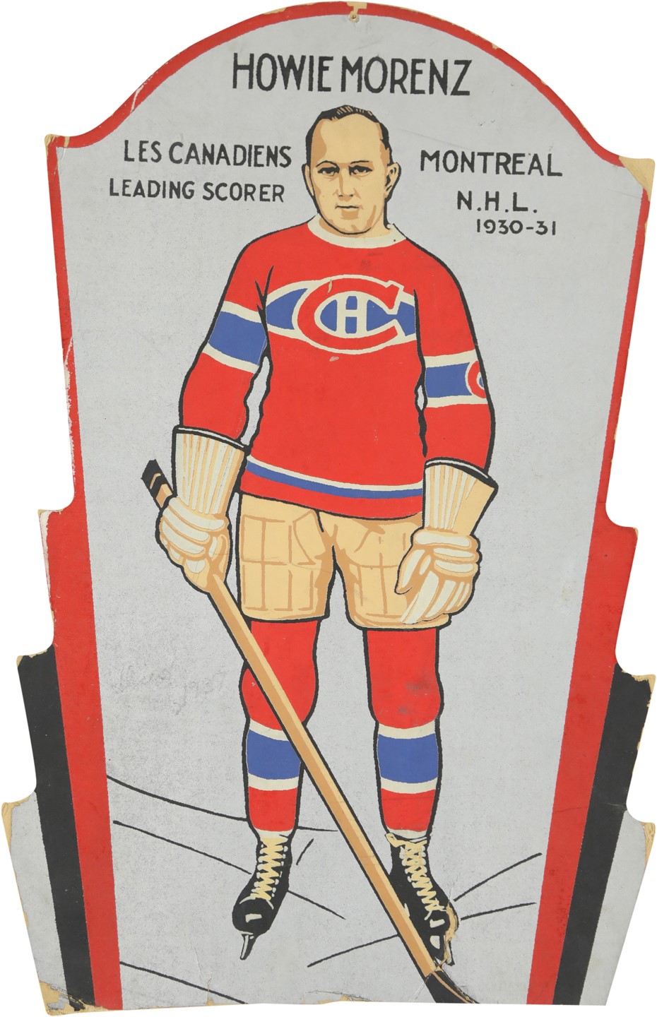 Hockey - 1931 Howie Morenz CCM Advertising Display