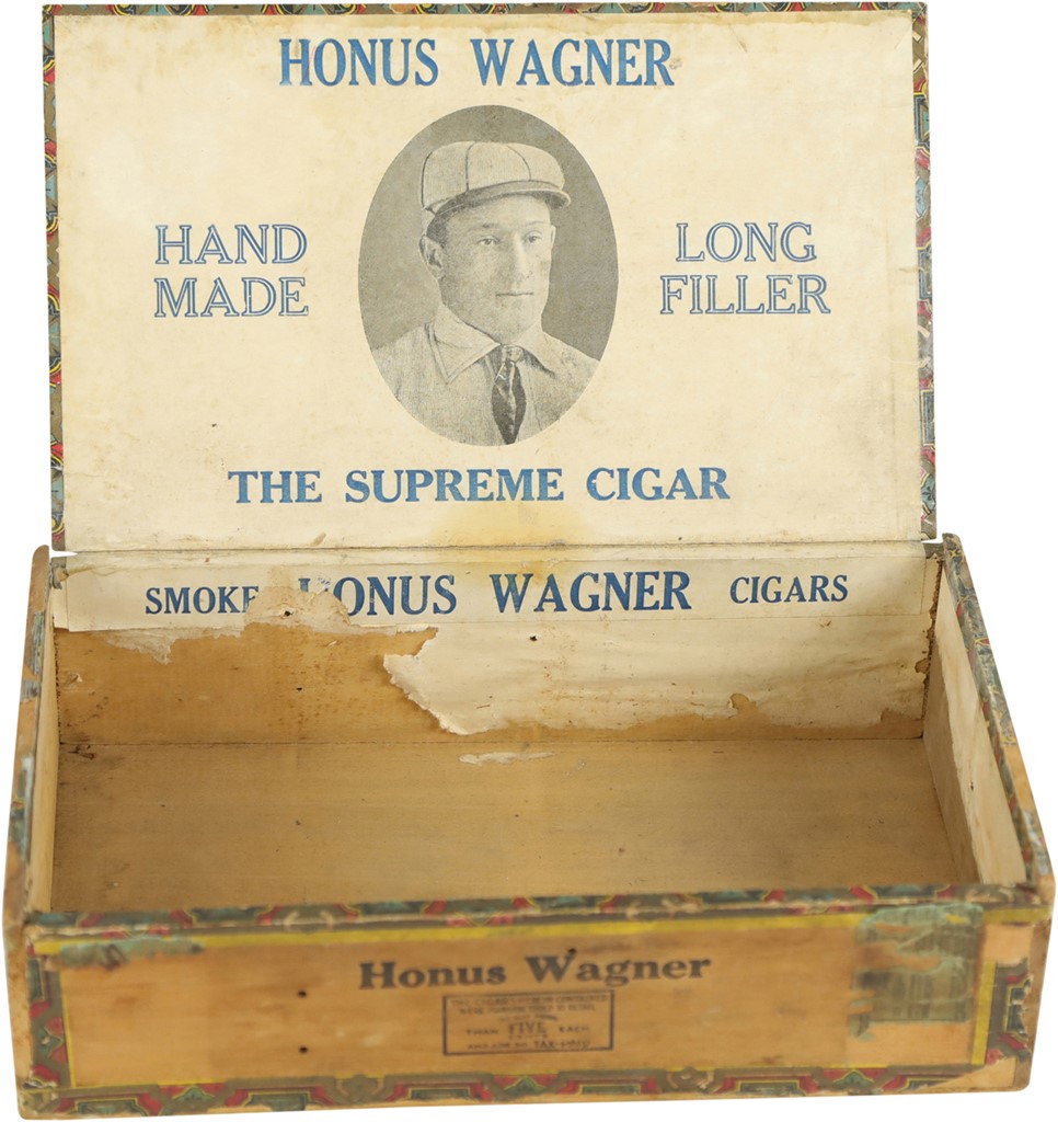 Early Baseball - Honus Wagner Cigar Box