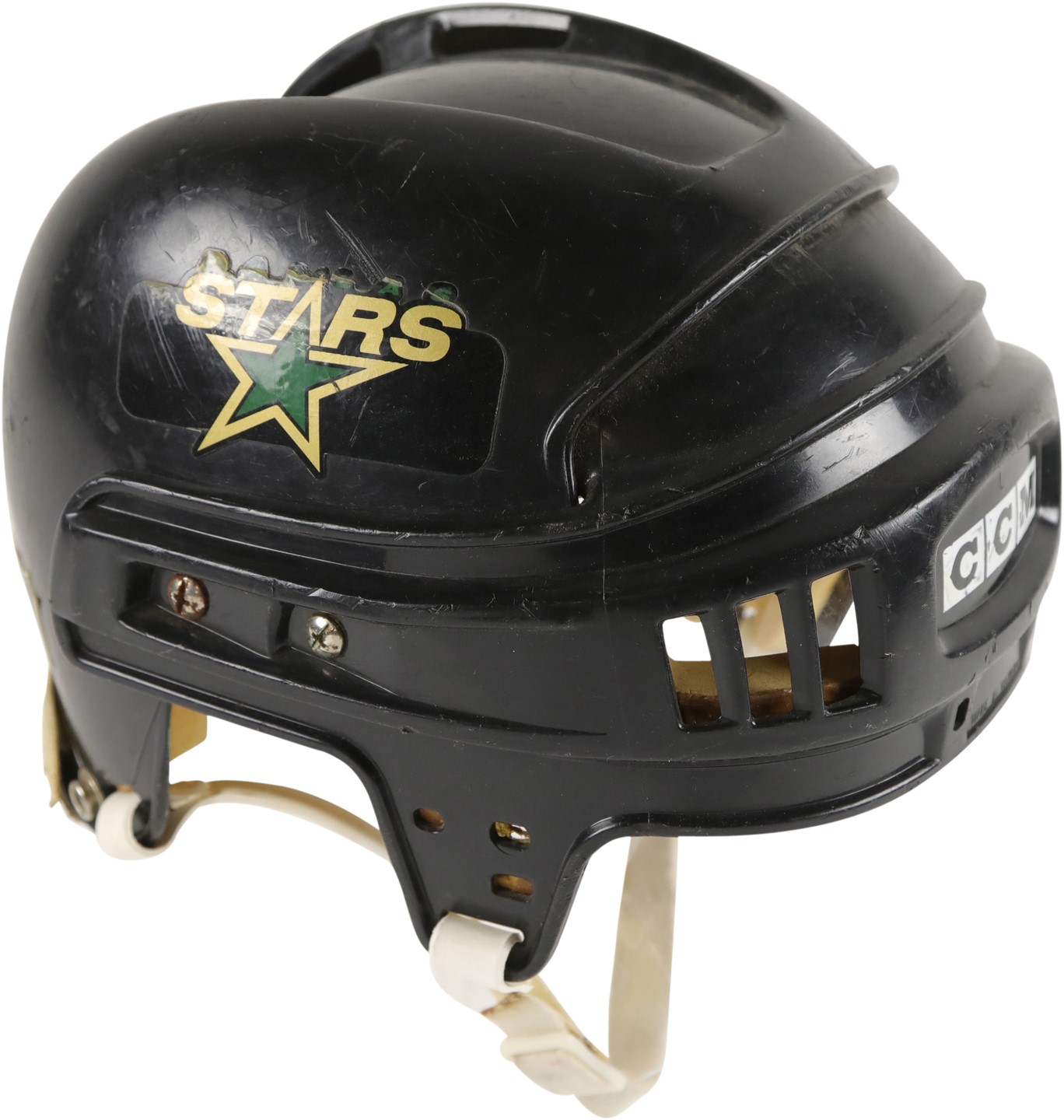Hockey - 1990s Guy Carbonneau Dallas Stars Signed Game Worn Helmet