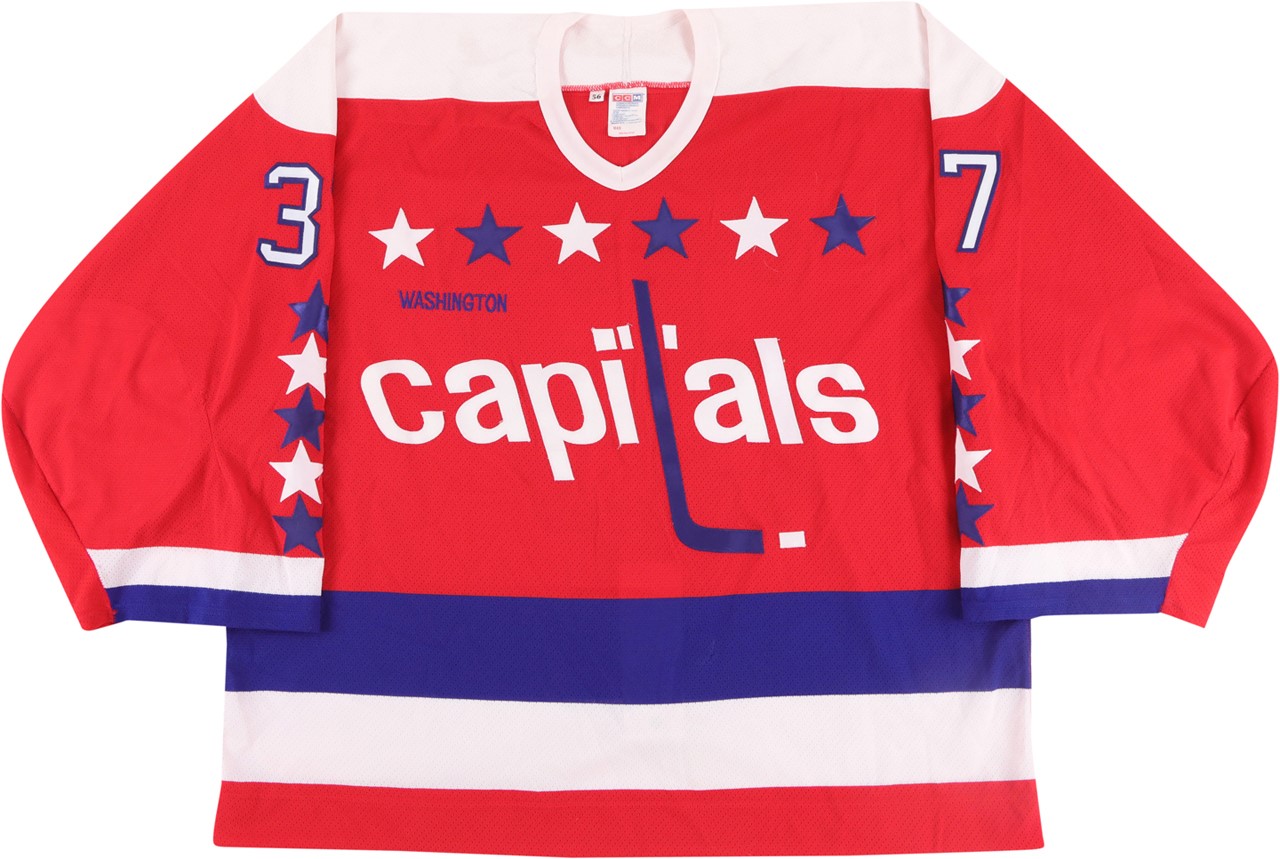 Hockey - 1994-95 Olaf Kolzig Washington Capitals Game Worn Jersey