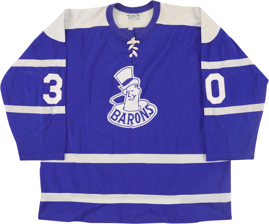 Hockey - 1960s Cleveland Barons AHL Game Worn Jersey
