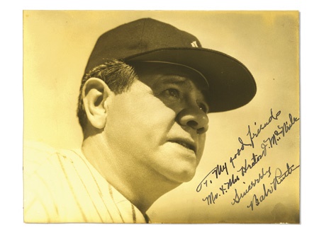Babe Ruth - Exceptional Babe Ruth Autographed Photo (7.25x9.5”)