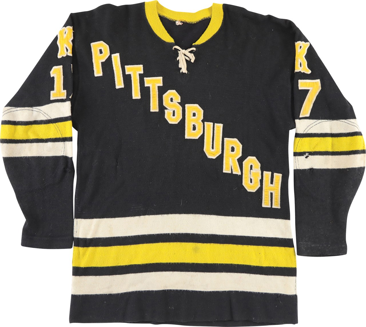 Hockey - 1960s MAHL Pittsburgh Knights Game Worn Jersey